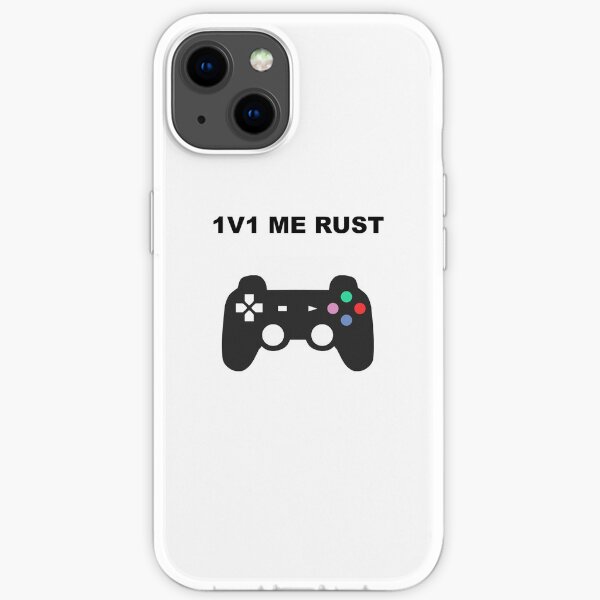 1v1 me rust playstation iPhone Soft Case