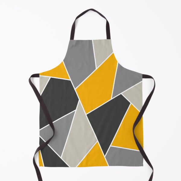 Item preview, Geometric line mustard grey design designed and sold by Jude.myart4u.