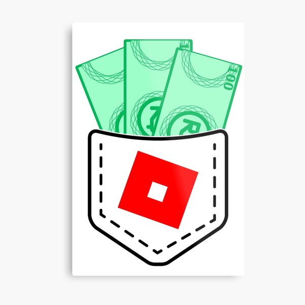 Roblox Robux Metal Prints Redbubble - print de robux