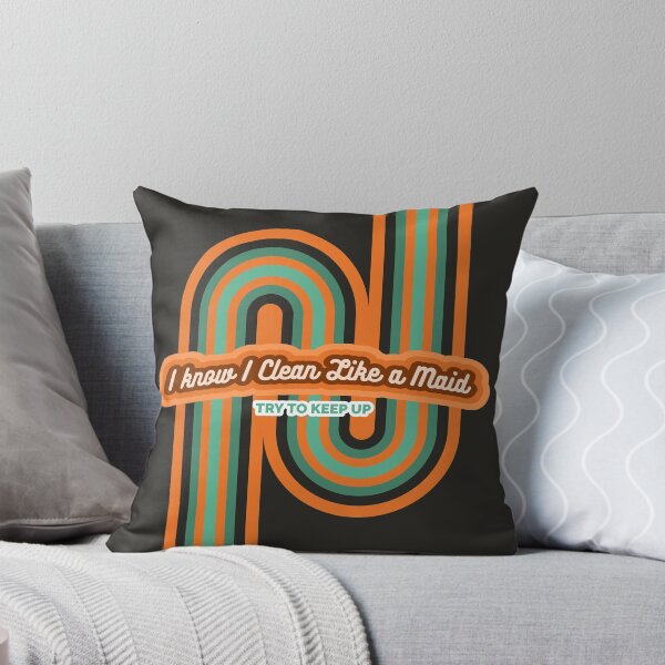 Item preview, Clean Like a Maid, Vintage, Retro, Sarcastic Cleaning Humor designed and sold by SavvyCleaner.