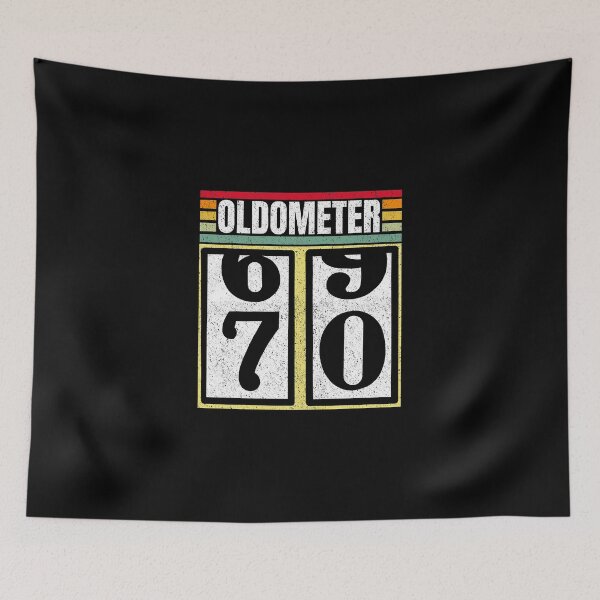 Item preview, Oldometer 69 70 Funny 70th Birthday Retro Age 40 Gift designed and sold by haselshirt.