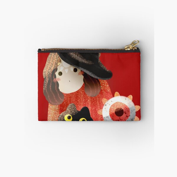 Item preview, Cute Witch in The Red Cloak with Black Kitty and Red Eye Spirit designed and sold by tongtaxs.