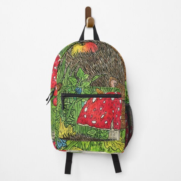 Item preview, Hedgehog and fly agarics. designed and sold by Yovin11.