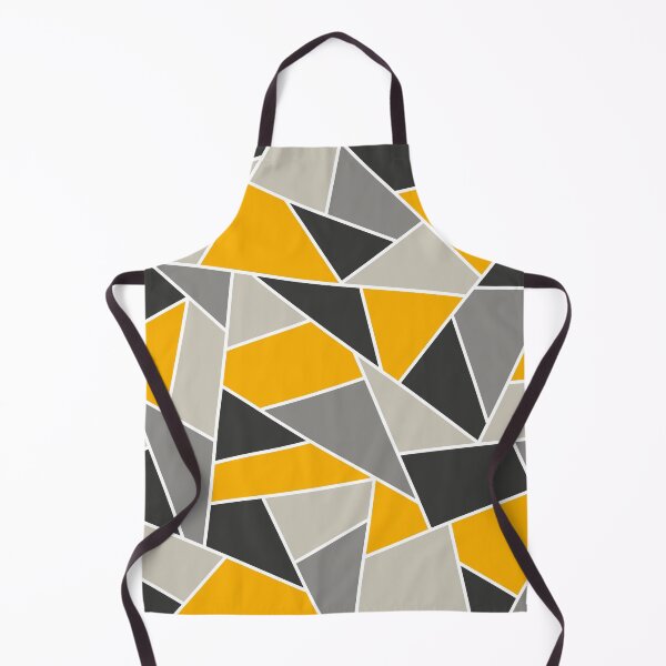 Item preview, Geometric liner mustard and grey design designed and sold by Jude.myart4u.