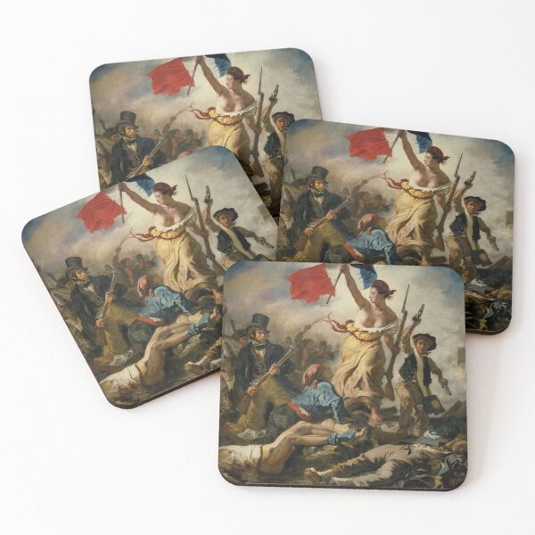 Item preview, Liberty leading the people by Eugène Delacroix Famous Painting designed and sold by covenapparel.