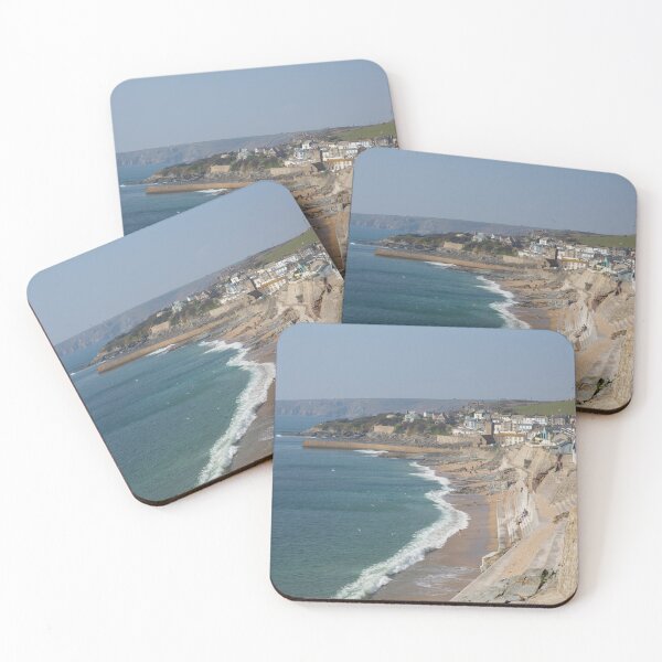 Item preview, Porthleven Cornwall Coast View Towards Town Beach and Waves designed and sold by acceleratorhams.