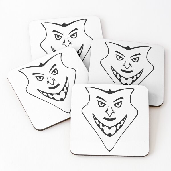 Item preview, Cool Hand Drawn Serious Cartoon Face Smiling Silhouette designed and sold by vineeth.