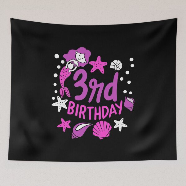 Item preview, 3rd Birthday Mermaid Gift For Girls Turning 3 designed and sold by haselshirt.