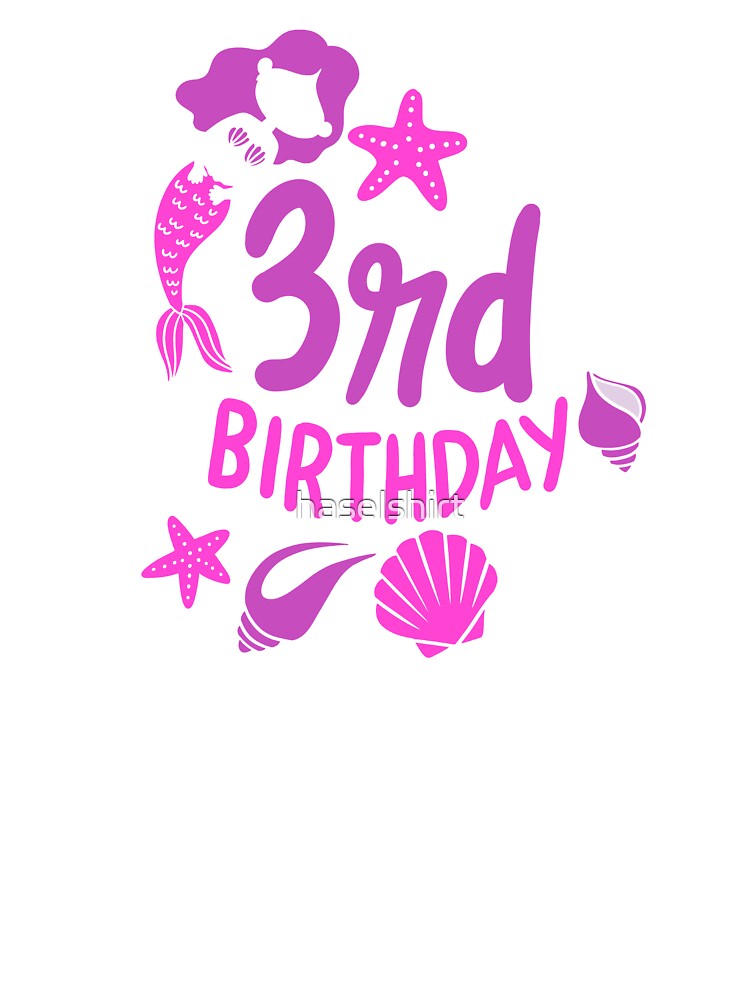 3rd birthday mermaid shirt