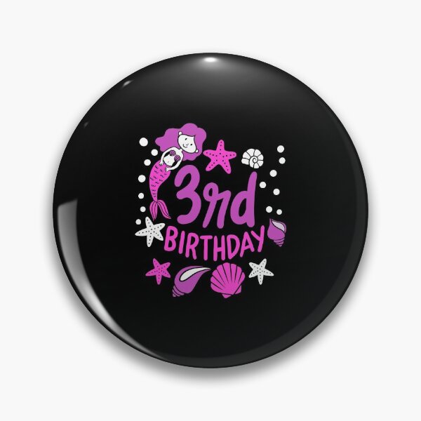 Artikelvorschau, 3. Geburtstag Meerjungfrau Geschenk für Mädchen, die 3 werden entworfen und verkauft von haselshirt.