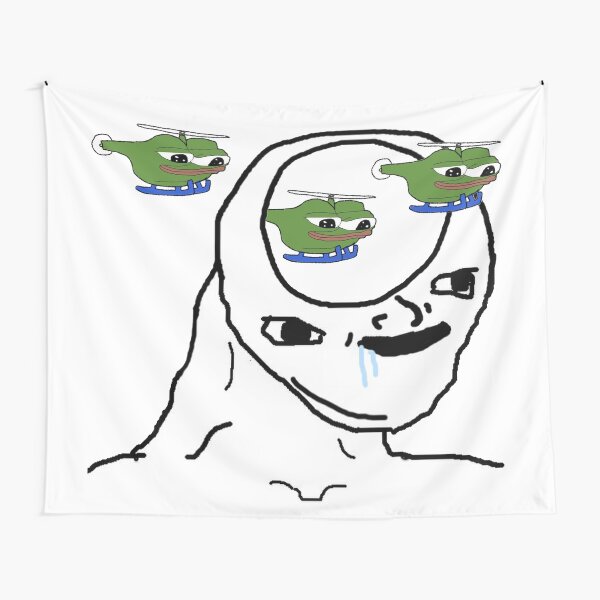 Chad Wojak Handsome Wojak - Wojak Meme - Tapestry