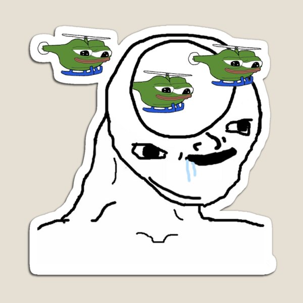 Rainbow Doomer Wojak Meme Sticker Sticker for Sale by Acid Graphics