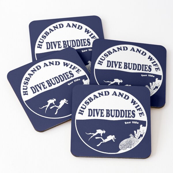 Item preview, Husband and Wife - Dive Buddies for Life designed and sold by Caden Darling Designs.