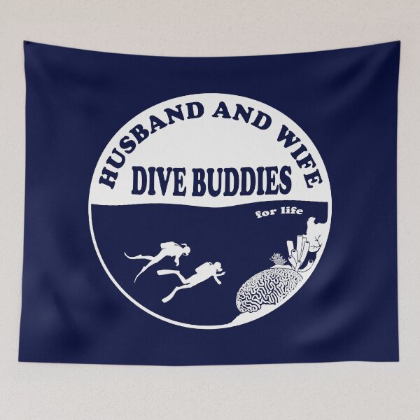 Item preview, Husband and Wife - Dive Buddies for Life designed and sold by Caden Darling Designs.