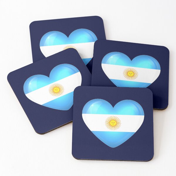 Item preview, Argentinian heart flag designed and sold by P-I-R.