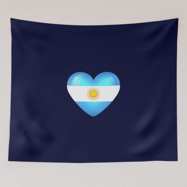 Item preview, Argentinian heart flag designed and sold by P-I-R.