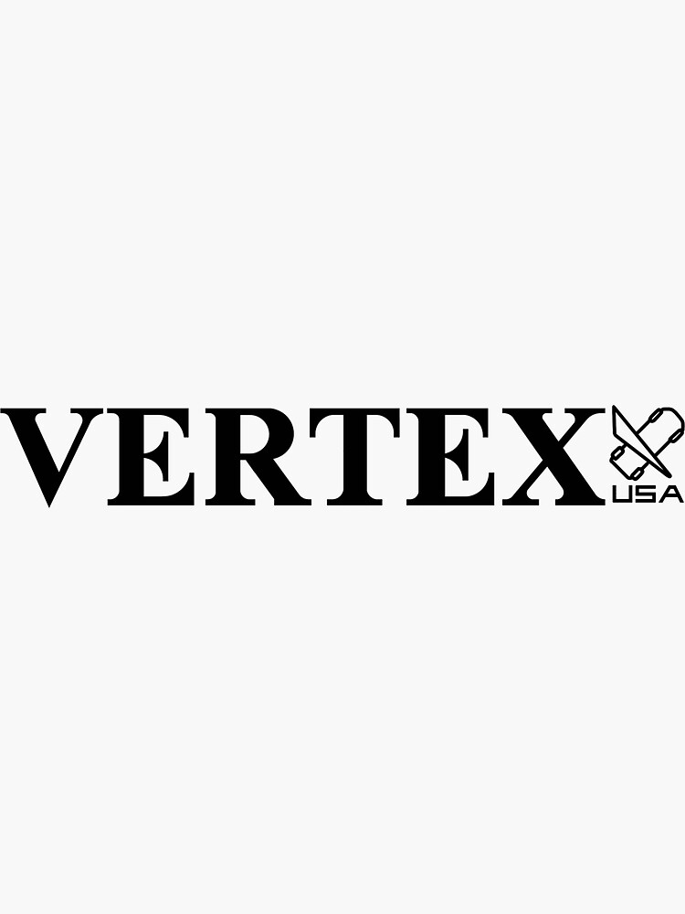 "vertex body kits logo" Sticker by uncoolcat Redbubble