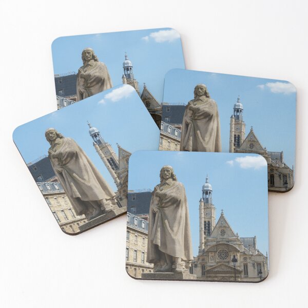 Item preview, Pierre Corneille statue and Saint-etienne-du-mont church - Paris, France designed and sold by Ulysse Pixel.