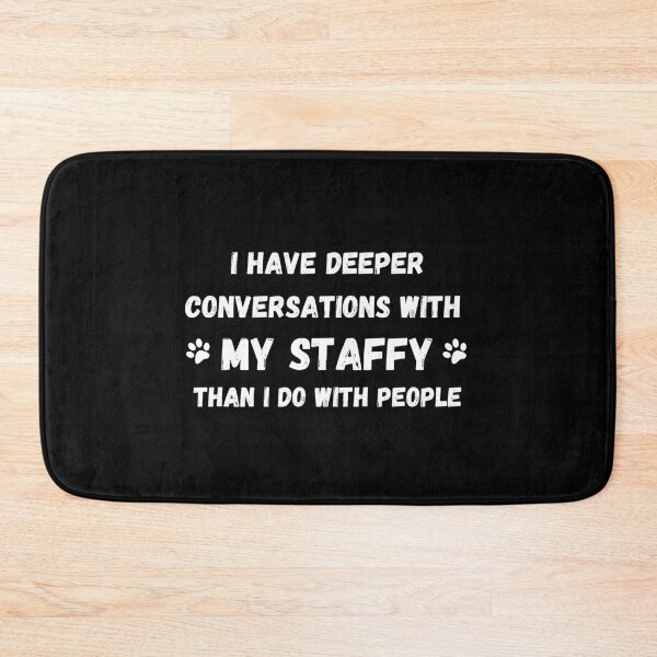 Item preview, Staffy - Better listener than people designed and sold by Beyond Words.