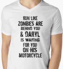 Run Like Daryl Is Waiting Men's V-Neck T-Shirt