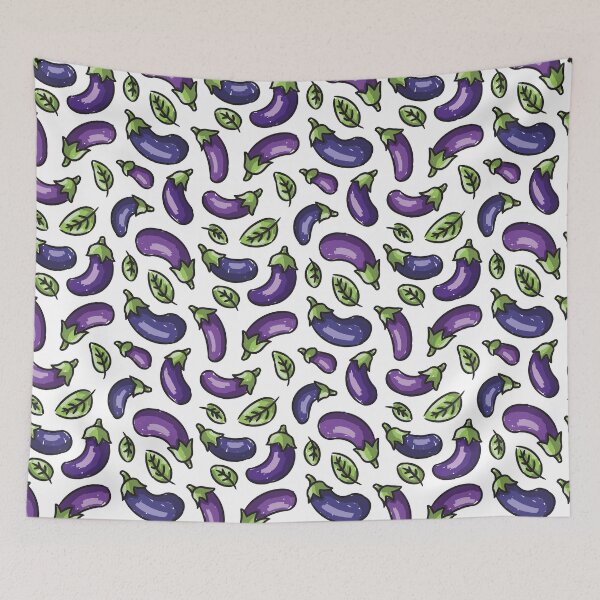 Item preview, Purple eggplants pattern designed and sold by AleksOrel.
