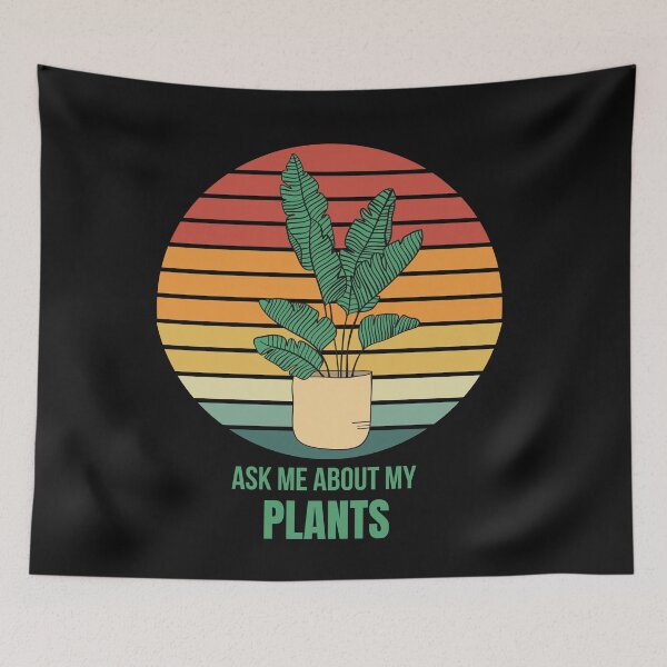 Item preview, ASK ME ABOUT MY PLANTS vintage designed and sold by OneTimeEngineer.