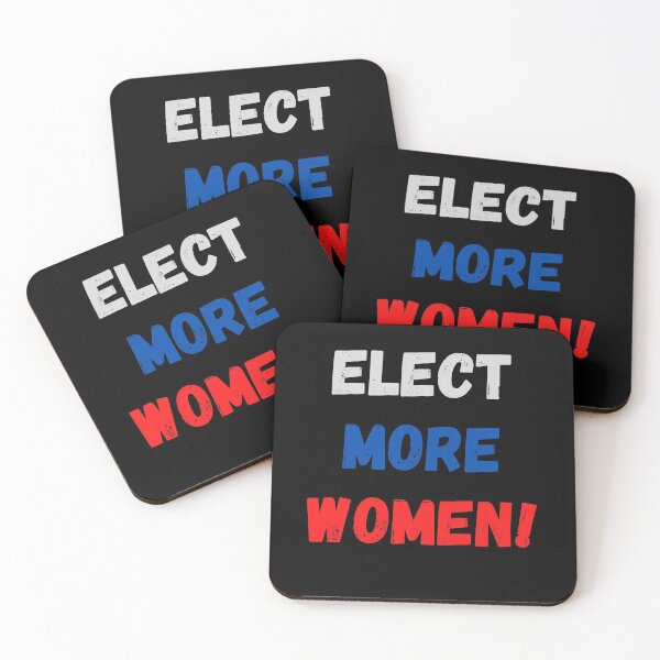 Item preview, Elect More Women Red and blue bubble letters Presidential Election 2020 designed and sold by conceptDVS.