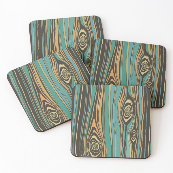 Item preview, Wood pattern (green, blue, orange) designed and sold by Atelier Eyeling.
