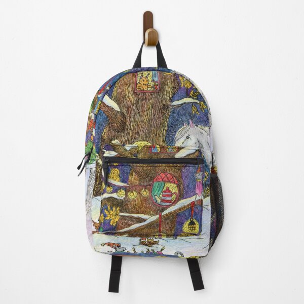 Item preview, Christmas in the fairy forest. Angel, horse and hedgehog. designed and sold by Yovin11.