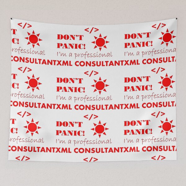 Item preview, XML consultant : don't panic! I'm a professional designed and sold by Dahani-mo.