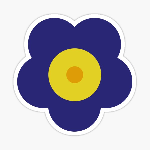 Odd Cross SunFlower Goes Merch Sticker