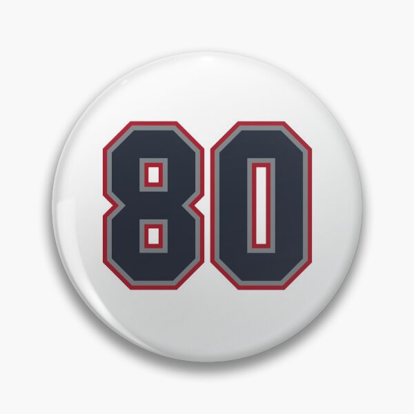Item preview, 80 Navy Grey Red Sports Number Eighty designed and sold by HelloFromAja.