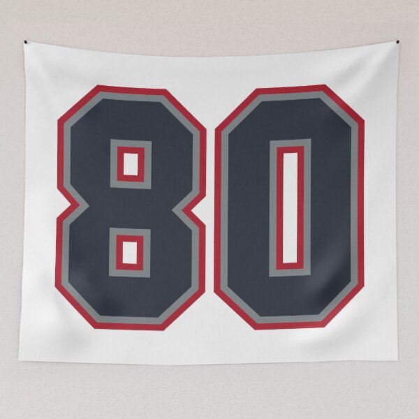 Item preview, 80 Navy Grey Red Sports Number Eighty designed and sold by HelloFromAja.