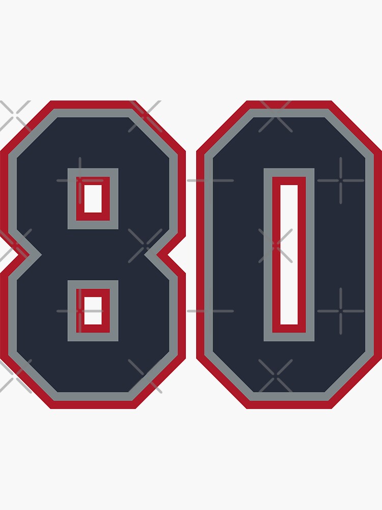 Eighty-Four Jersey Number Sports 84 Sticker for Sale by HelloFromAja