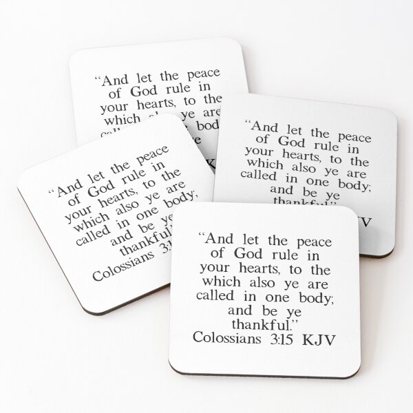 Item preview, Colossians 3:15 KJV designed and sold by IBMClothing.