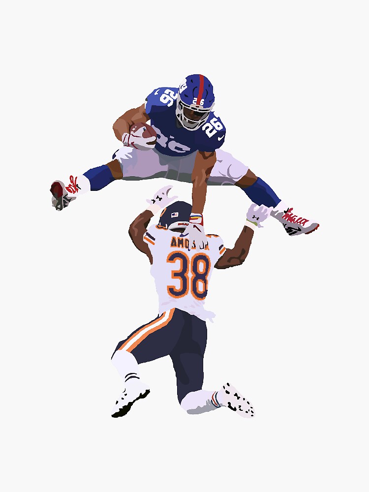 Saquon Barkley Color Rush Art Board Print for Sale by Alex Benson