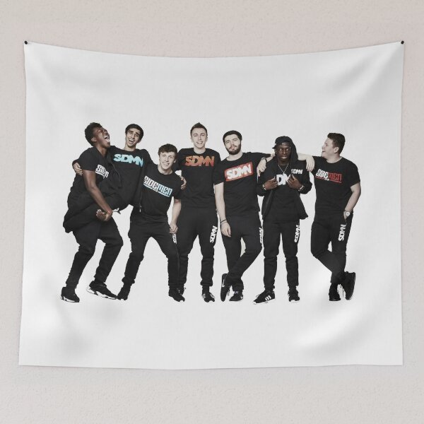 Item preview, Sidemen, SDMN,  JJ Olatunji, Simon Minter, Josh Bradley, Tobi Brown, Ethan Payne, Vik Barn, Harry Lewis,  KSI, Miniminter, Zerkaa, TBJZL, Behzinga, Vikkstar123, W2S, Youtube, Sidemen Channel, XIX,  designed and sold by Dave Kolchin.