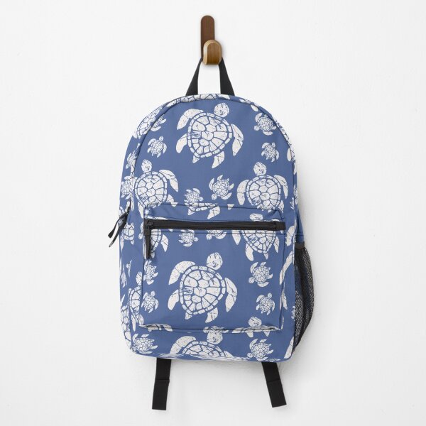 Item preview, White Sea Turtle Pattern in Light Blue Background designed and sold by SoccaTamam.