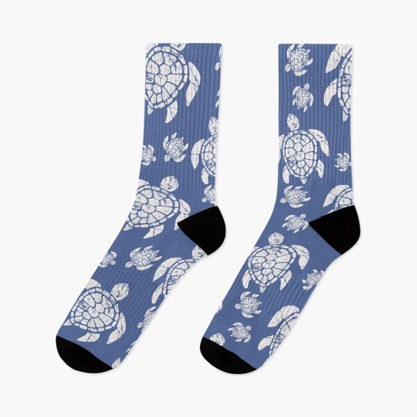 Item preview, White Sea Turtle Pattern in Light Blue Background designed and sold by SoccaTamam.