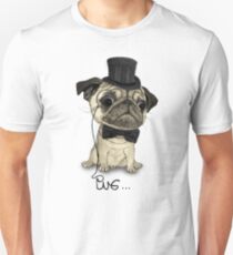 Pug; Gentle Pug (v3) Unisex T-Shirt