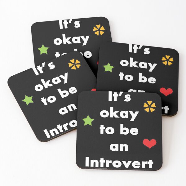 Item preview, It's Okay To Be An Introvert - Typography Design 2 designed and sold by art-by-shadab.