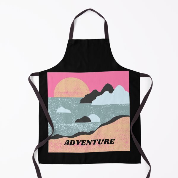 Item preview, Copy of Adventure Retro Illustrationpink anc black beach sand and sun Summer Digital Art designed and sold by conceptDVS.