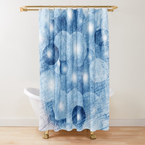 "Blue bubbles " Shower Curtain for Sale by shirleycutecard Redbubble