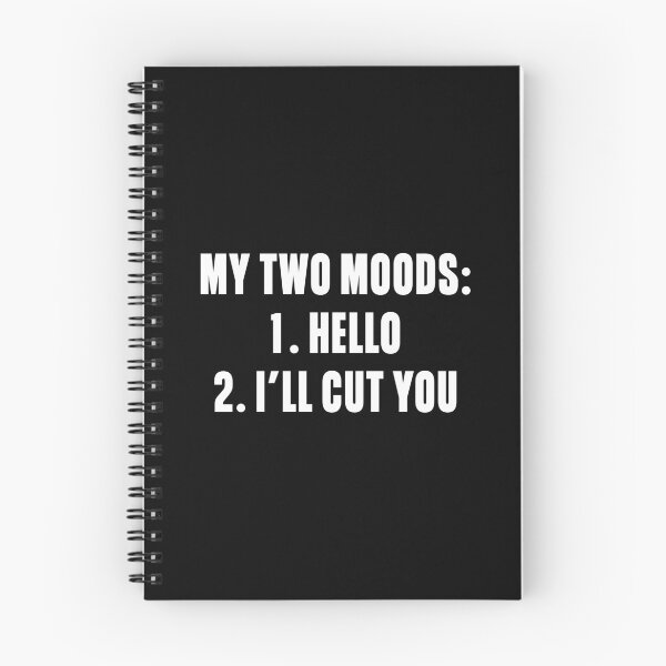 Item preview, My Two Moods Hello I'll cut you designed and sold by mographicdesign.
