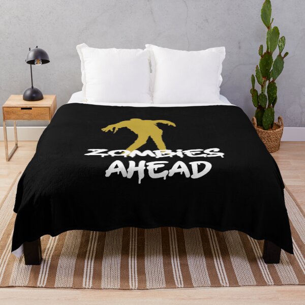 Item preview, Zombie Ahead, funny Halloween designed and sold by alikassi.