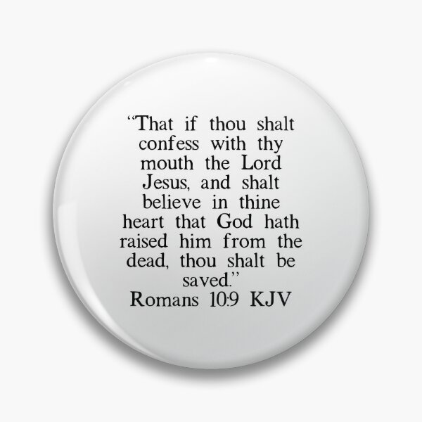 Item preview, Romans 10:9 KJV designed and sold by IBMClothing.
