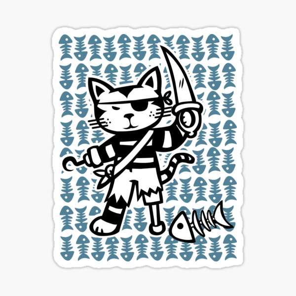 Piraten Katze Sticker