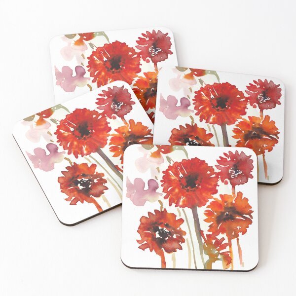 Item preview, Transvaal daisy watercolour painting on white designed and sold by EarthyPlanty.