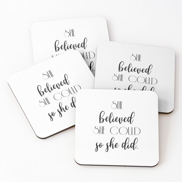Item preview, she believed she could so she did designed and sold by Skeptikon.