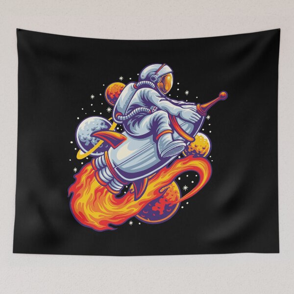 Item preview, Space Tour with Astronaut on Rocket designed and sold by BoldApparel.